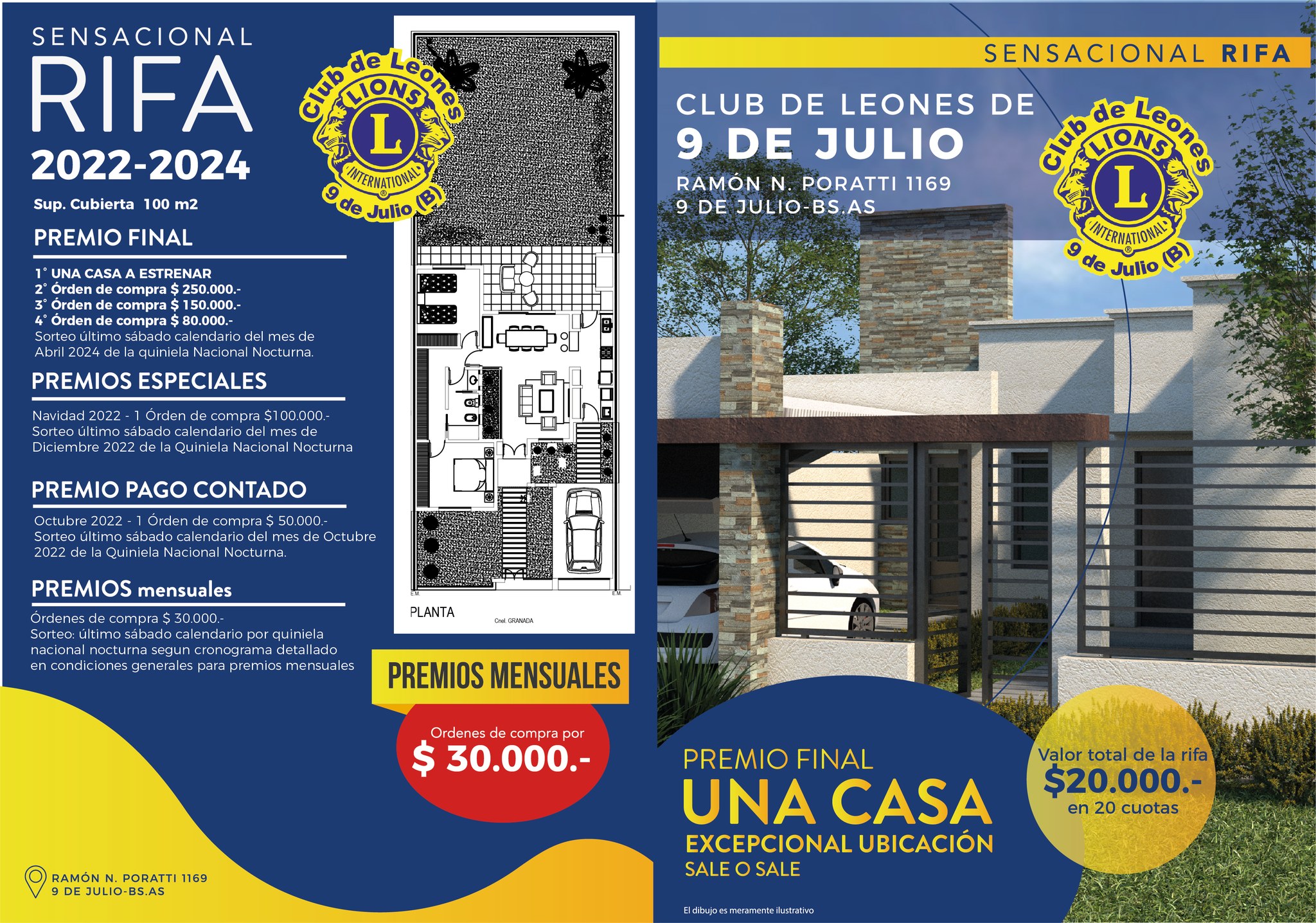 El Club de Leones lanza su decimosegunda rifa | La Trocha - Estación de  noticias